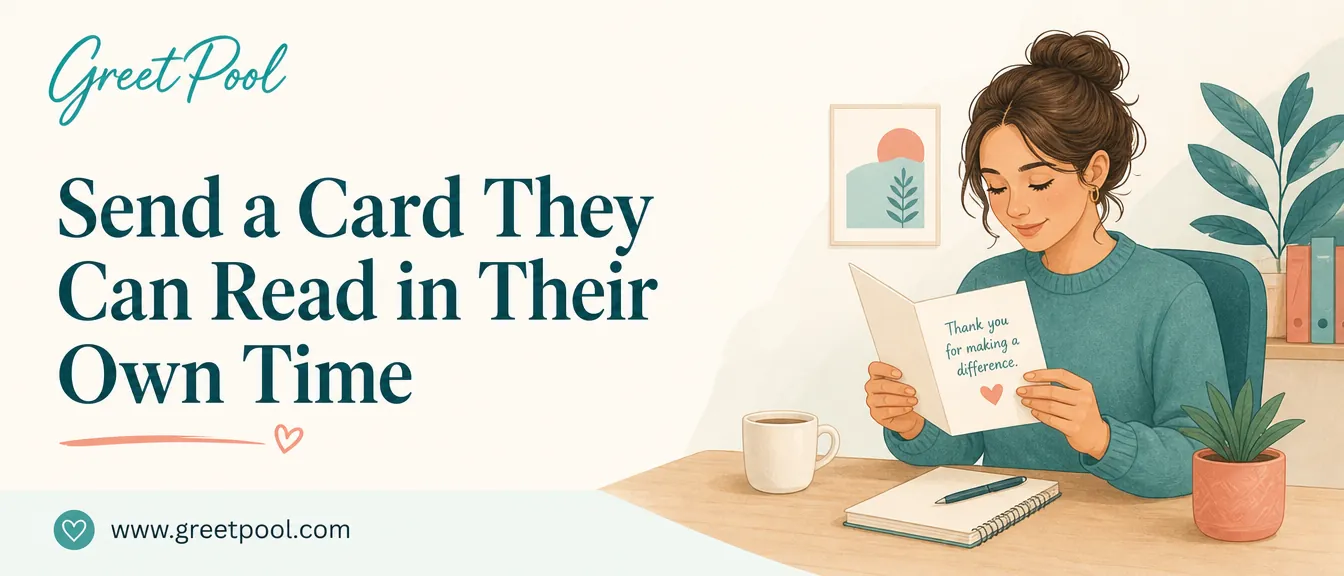 Send a quiet employee appreciation card instead of a public celebration