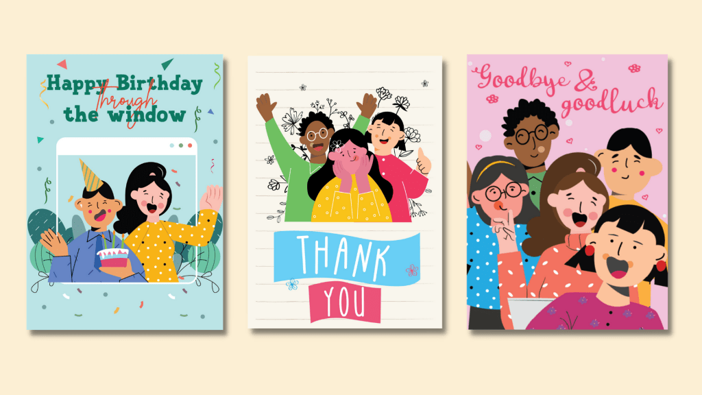 Group card design examples