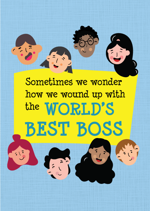 Boss thank you card - World's Best Boss group ecard on GreetPool
