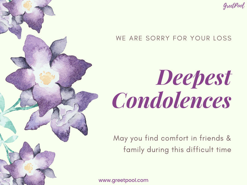 deepest condolence message image