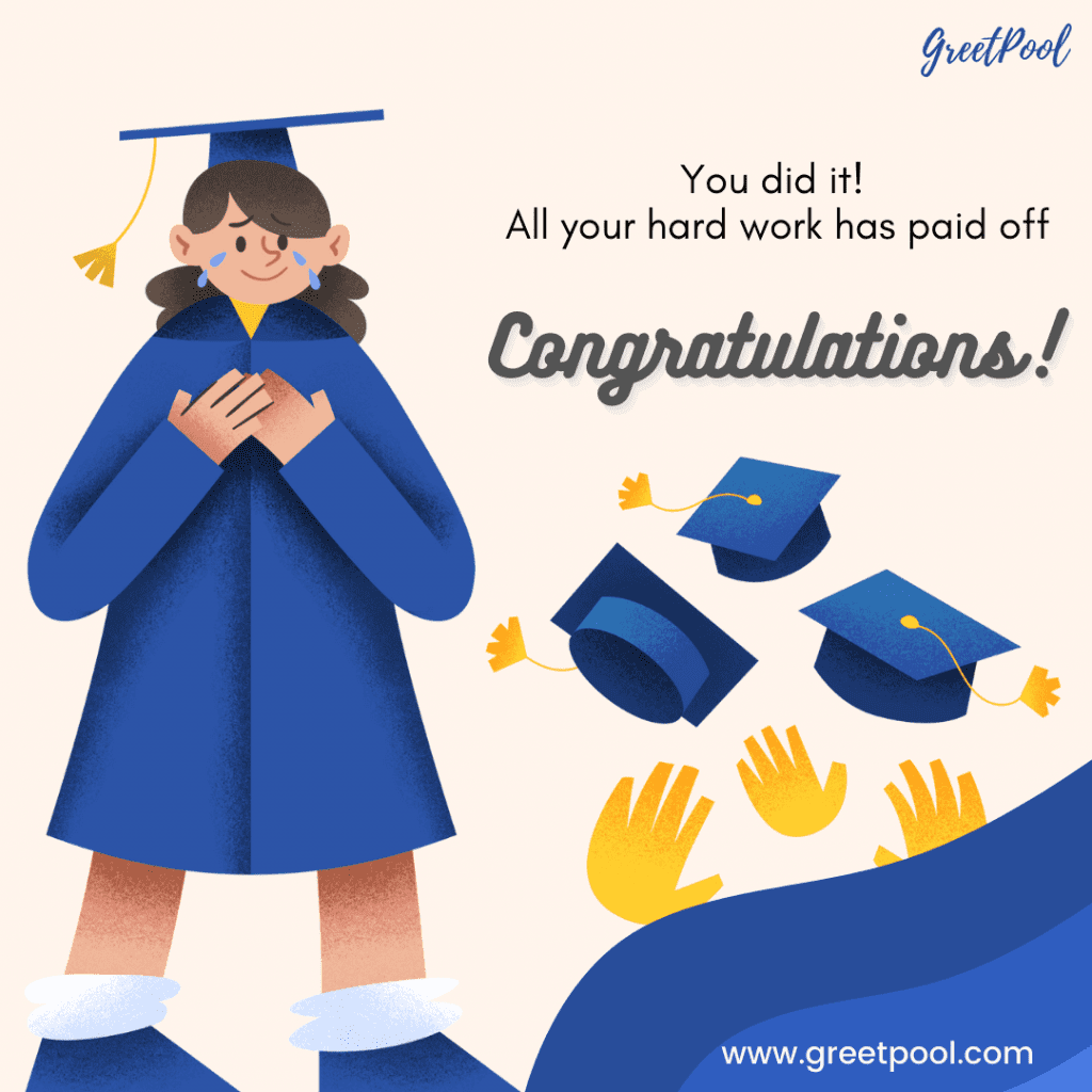 Short and Sweet Graduation message 