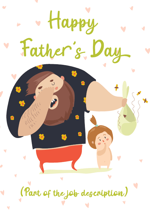 Funny Father's Day card for new dads from GreetPool