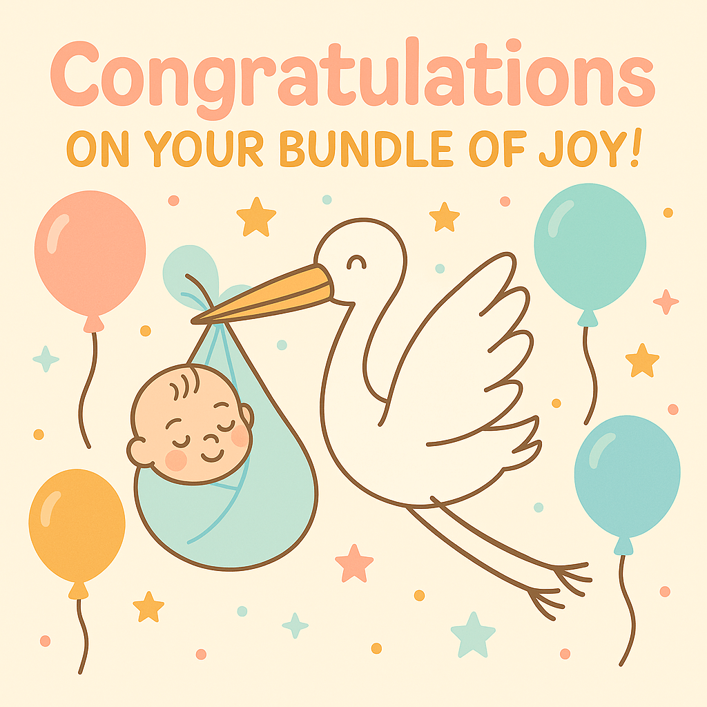 Newborn wishes bundle of joy
