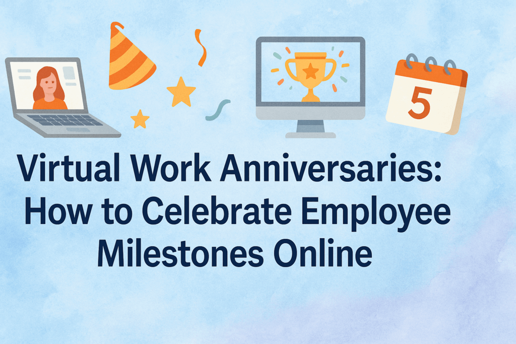 Virtual work anniversary hero - how to celebrate