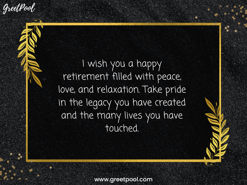 short retirement wishes 
