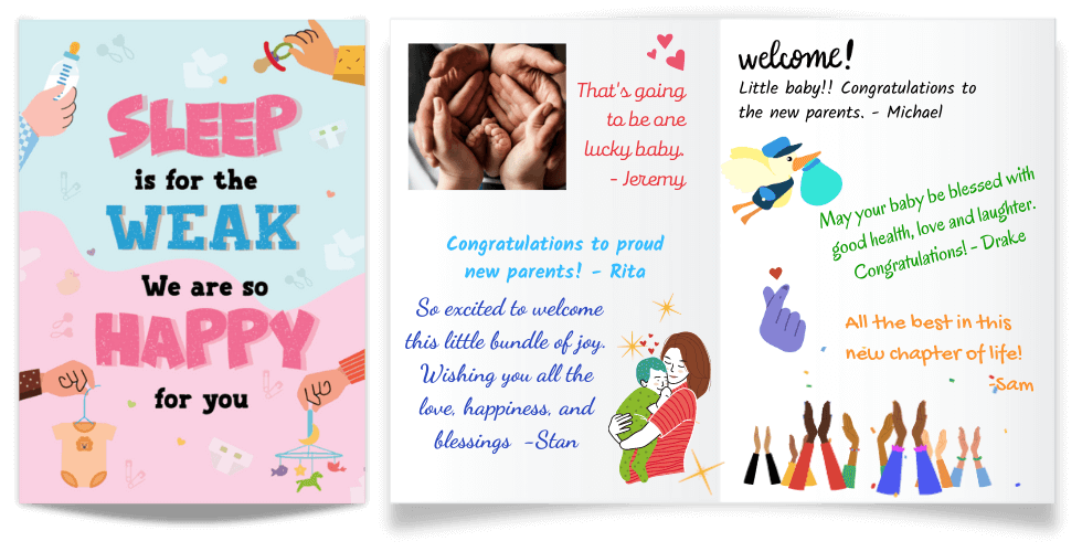 New Baby Congratulations Group Greeting Card 