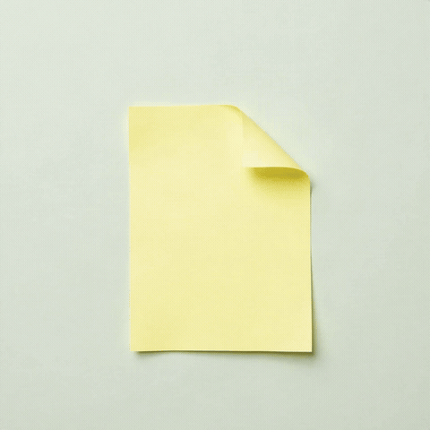 Yellow sticky note peeling in reading Sincerely, Sorry, animated sincere sorry GIF