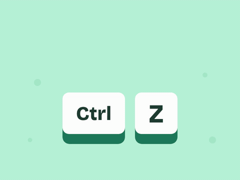 Sorry Ctrl Z Undo Sorry can we undo that text above Ctrl and Z keyboard keys being pressed repeatedly with red undo arrows