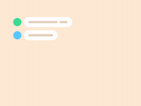 Sorry my bad message popping up in a group chat bubble with heart and smiley reactions on a peach background