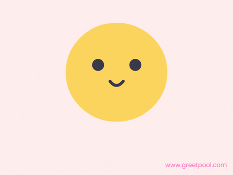 Grateful For You Smiley Face Animated grateful for you GIF with cute smiley face on pink background