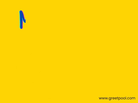 Animated many thanks for your hard work GIF with laptop illustration