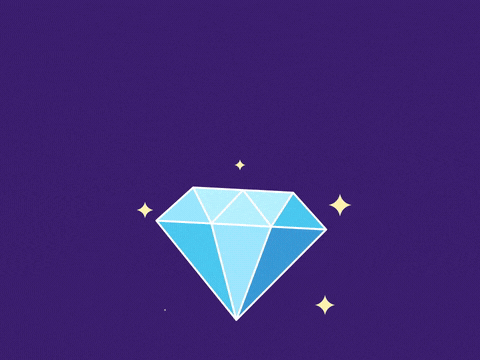 Birthday Girl Shine Bright Diamond Shine bright, birthday girl above a sparkling blue diamond with a light glint and twinkling stars on purple