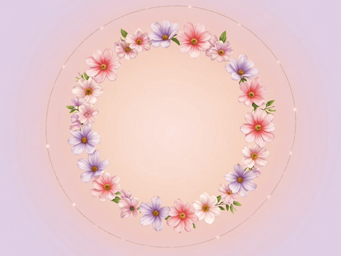Flower crown glowing in fairy lights, happy birthday to my best friend and sister gif