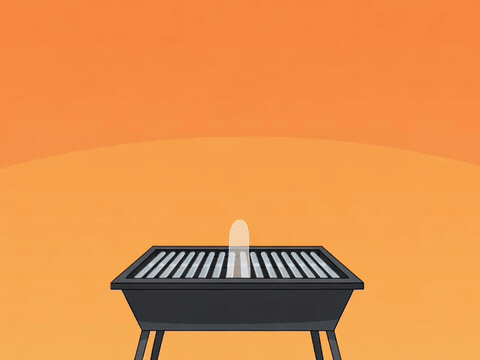 Grill Birthday For Him Backyard grill smoke turning into birthday balloons, happy birthday gif for him