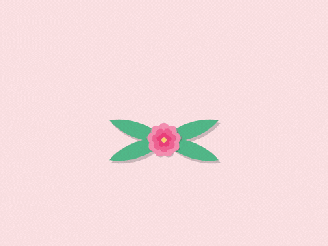 Happy Birthday Beautiful Peony Bloom Happy birthday beautiful with a pink paper-cut peony blooming open between green leaves on blush pink