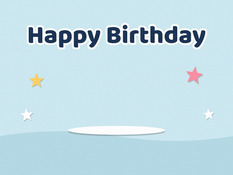 Happy birthday to the best boss paper cut cake with a smiling face popping up tier by tier with candles