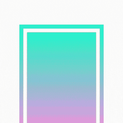 Animated happy birthday GIF with green photo frame border