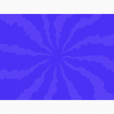 Animated happy birthday GIF in pop art style on blue background