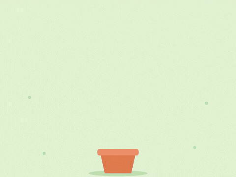 Happy Boss's Day thanks for helping us grow with a potted plant sprouting leaves and a red heart bloom