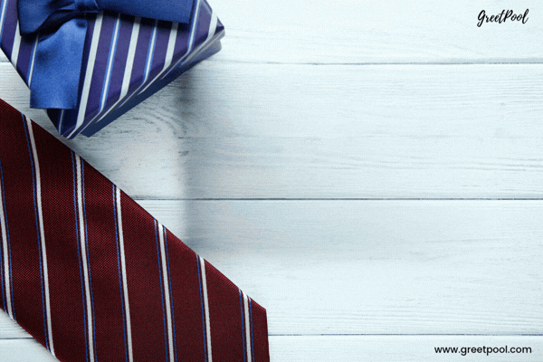 Boss Day Wishes Neckties Animated Boss Day Wishes GIF with neckties and a notepad