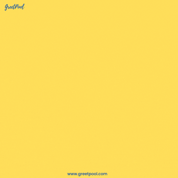 Inspiring Leader Boss Day Animated Inspiring Leader Boss Day GIF in blue on yellow