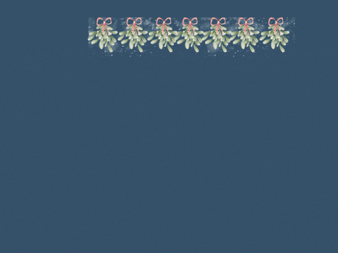 Happy Holidays Snowy Car Mistletoe Animated happy holidays GIF with vintage car in snow and mistletoe