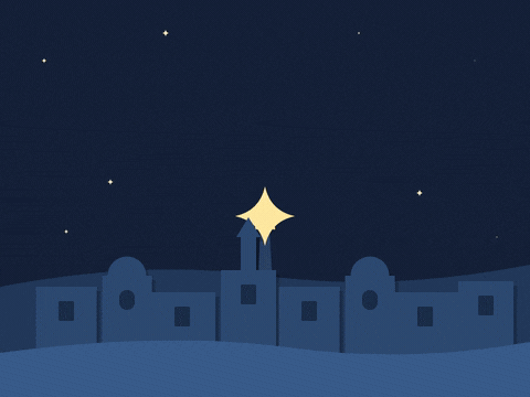 Silent Night Christmas Bethlehem Star Silent night, holy night, over paper-cut Bethlehem rooftops as windows light up beneath the Christmas star
