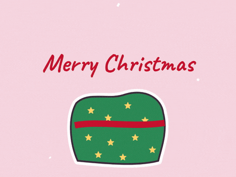 Wrapped With Effort Christmas Gift Wrapped with effort Merry Christmas joke with a lumpy green gift covered in tape strips and a crooked red bow