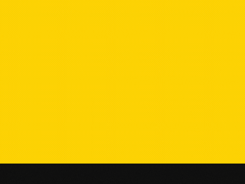 Congrats Mic Drop Mic drop congrats in marker lettering as a microphone falls and bounces on a bold yellow background