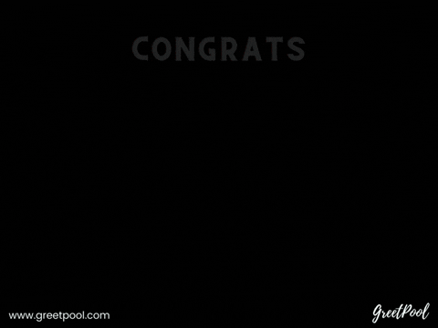 Congrats You Did It Target Bullseye Animated congrats you did it promotion GIF with target bullseye