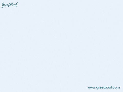Bye Bye Teal Leaves Animated bye bye farewell GIF with leaves on teal background