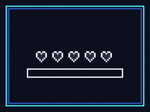 GG, boss pixel art game screen with hearts filling, an XP bar levelling up and Farewell plus XP