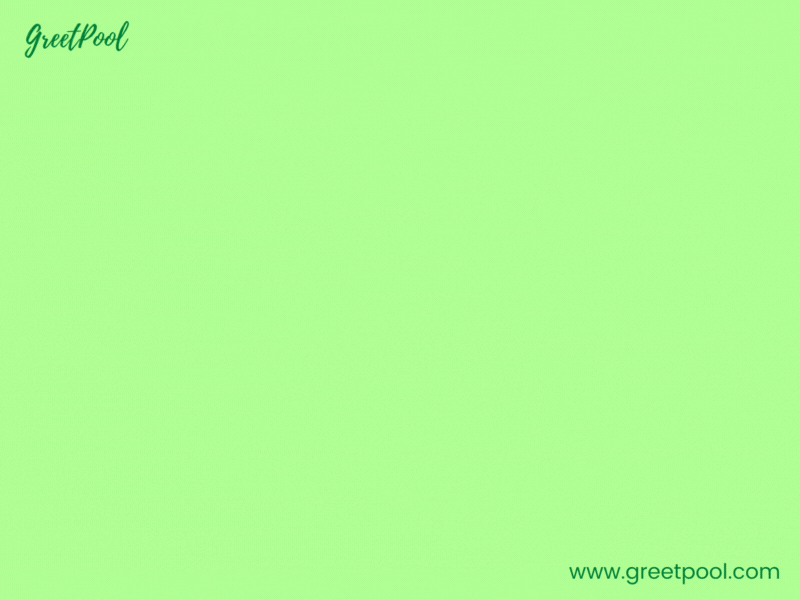 Animated goodbye GIF with flowers and leaves