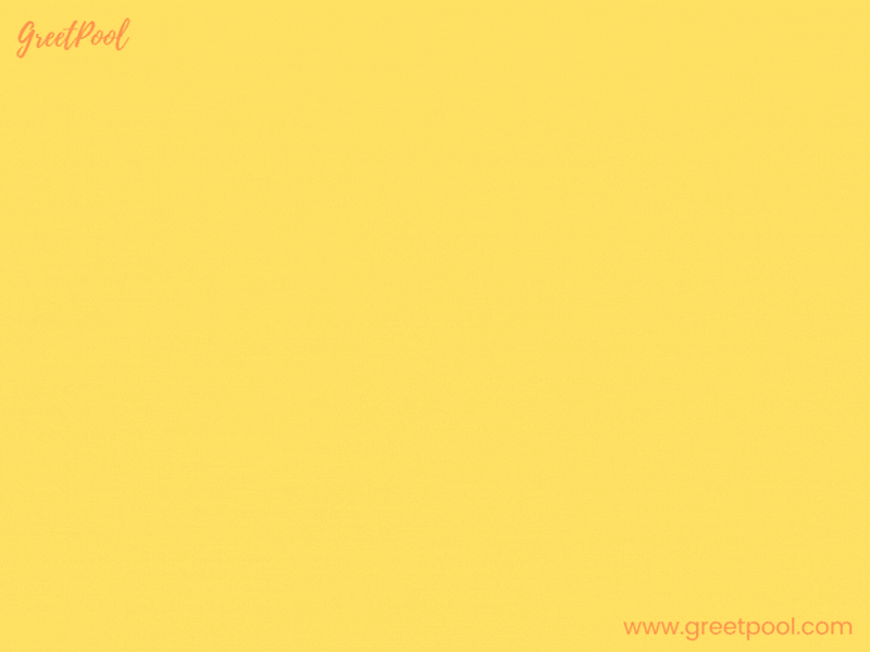 Animated please don't leave funny farewell GIF on yellow background