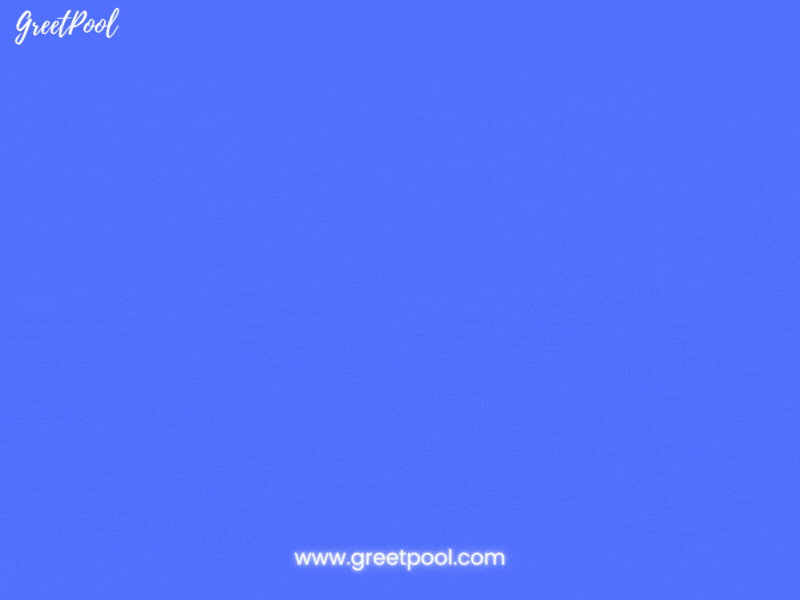 Animated we're sad to see you leave farewell GIF on green background