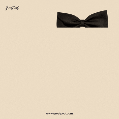 Happy Fathers Day Bowtie Buttons Animated Happy Father's Day GIF with a bowtie and buttons