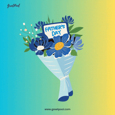 Happy Fathers Day Gift Tie Animated Happy Father's Day GIF with a gift and tie