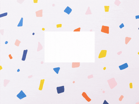 Get Well Soon Modern Confetti Animated get well soon GIF with modern confetti pattern