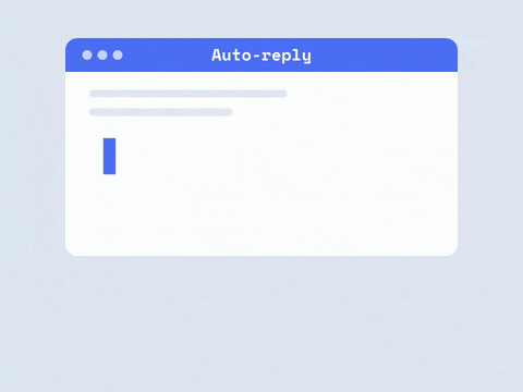 Get well soon stamp under an out of office auto-reply that types resting and recovering