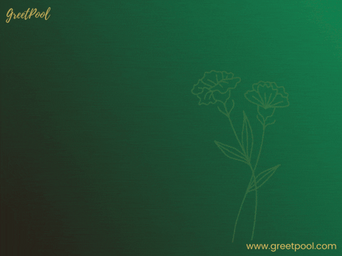 Animated please get well soon GIF with flowers