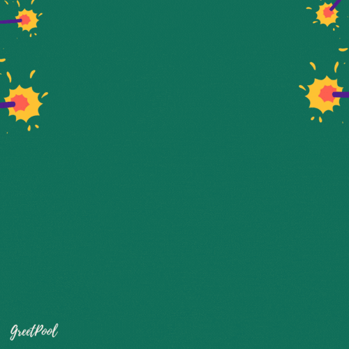 Animated graduation GIF with proud family celebration