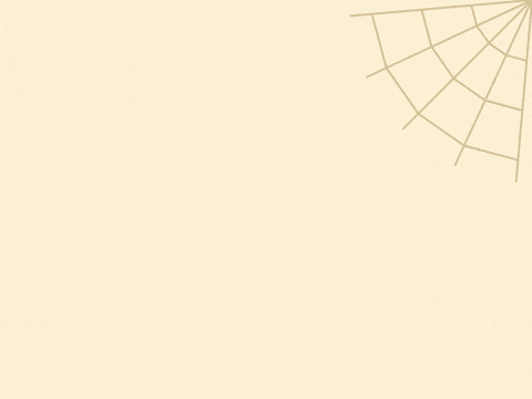 Happy Halloween Spider Dropping In Dropping in to say happy Halloween with a cute black spider lowering on a thread beside a web on cream