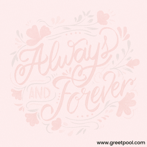 Always And Forever Bear Hug Animated always and forever GIF with bear hug illustration