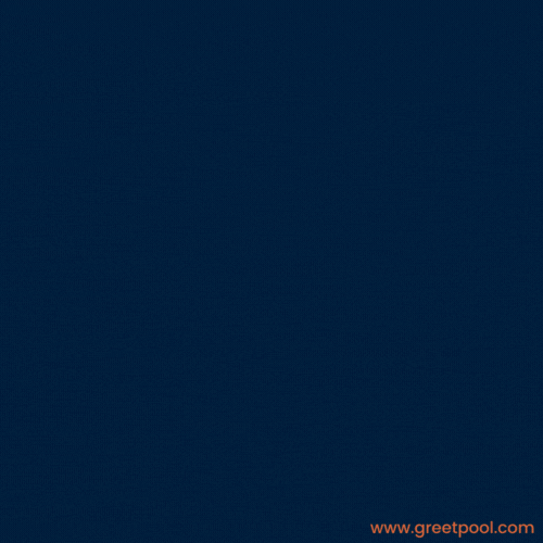 Animated hugs and kisses typographic GIF on navy background
