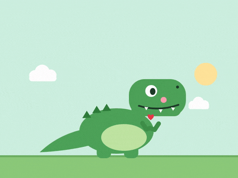 I Love You Trex Tiny Arms I love you this much joke with a green T-rex wiggling its tiny arms around a little red heart
