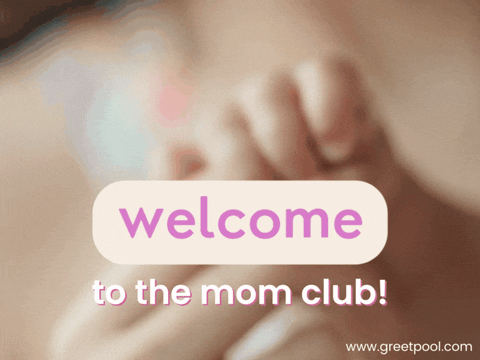 Welcome To Mom Club Animated welcome to the mom club baby GIF