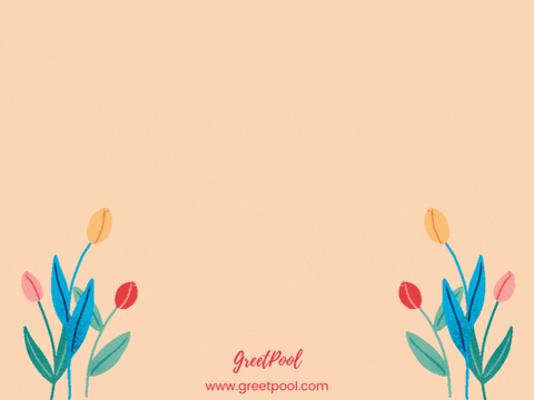 Animated you deserve flowers sympathy GIF on dark background