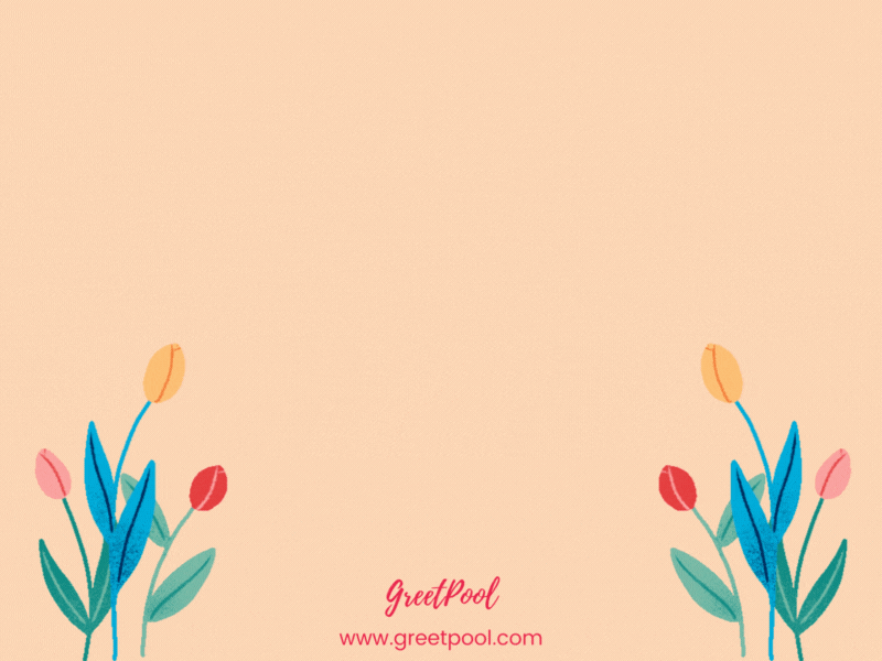 Animated you deserve flowers sympathy GIF on dark background