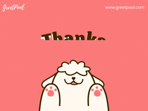 Thanks For Everything Pink Animated thanks for everything GIF on pink background