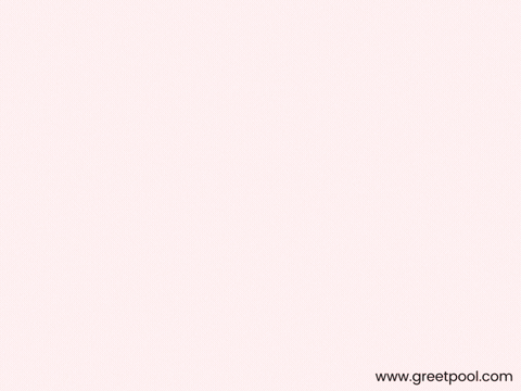 Two pink champagne flutes with Cheers To The Happy Couple, animated celebration wedding GIF